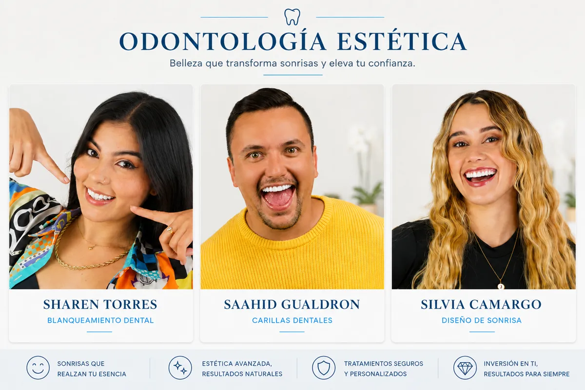 Odontología estética — pacientes Dr. Javier Haylock