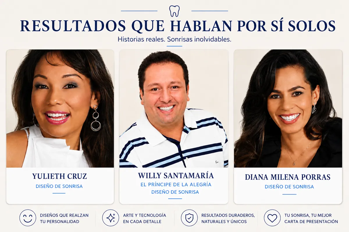Resultados que hablan por sí solos — pacientes Dr. Javier Haylock